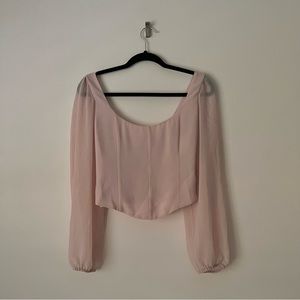 Wilfred Grace Blouse in Pink Size US S- Aritzia